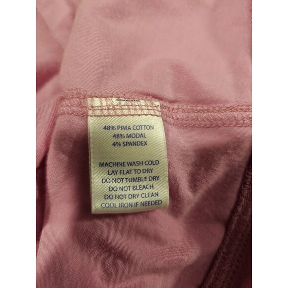 Southern Tide Pullover Cowl Neck Pullover Pink Pima Cotton Size Large Athleisure - Picture 5 of 9